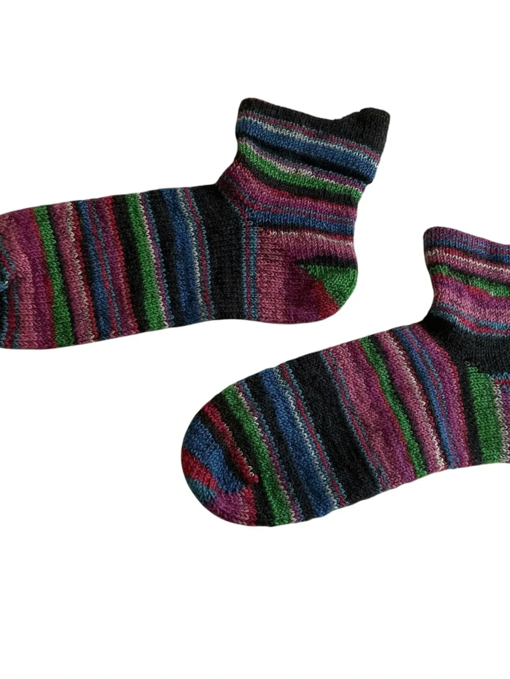 Quirky birki ankle Sox handcrafted merino wool 7-8.5